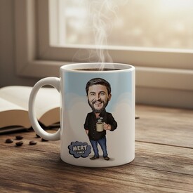  - Erkeğe Hediye Karikatürlü Kupa Bardak