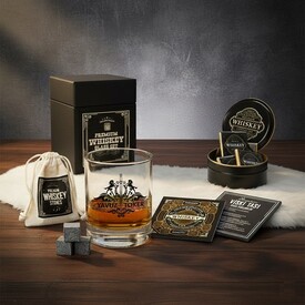  - Erkeğe Hediye Kişiye Özel Sarpsborg Viski Bardağı Seti