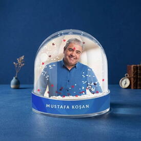  - Erkeğe Özel Fotoğraflı Kar Küresi