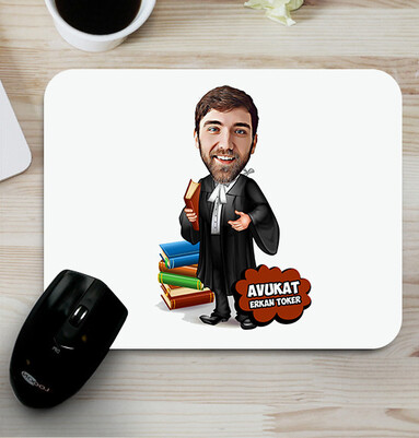  - Erkek Avukat Karikatürlü Mousepad