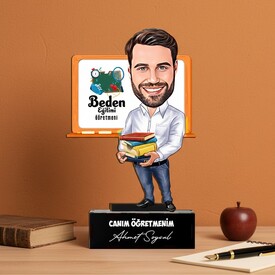  - Erkek Beden Eğitimi Öğretmenlerine Hediye Karikatürlü Biblo