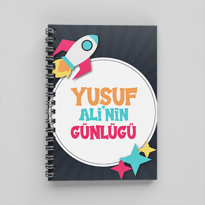 Erkek Çocuklara Özel Tasarım Defter - Thumbnail