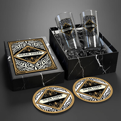  - Erkek Sevgiliye Özel Tasarımlı İsimli Rakı Bardağı Seti