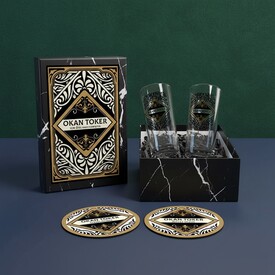  - Erkek Sevgiliye Özel Tasarımlı İsimli Rakı Bardağı Seti