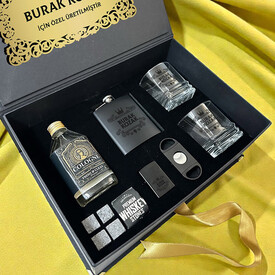 Erkek Sevgiliye Platinum Prestige Premium Viski Seti - Thumbnail