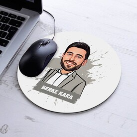  - Erkekler İçin Kişiye Özel Karikatürlü Mousepad