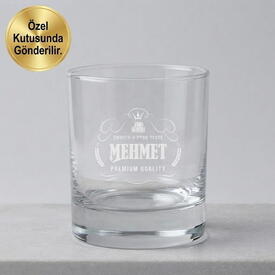  - Erkeklere Özel İsimli Viski Bardağı
