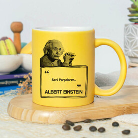  - Esprili Albert Einstein Sarı Kupa Bardak