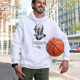  - Esprili Darwin Tasarımlı Kapşonlu Sweatshirt