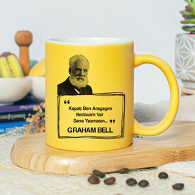  - Esprili Graham Bell Sarı Kupa Bardak