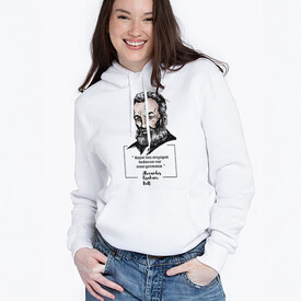 Esprili Graham Bell Tasarımlı Kapşonlu Kadın Sweatshirt - Thumbnail