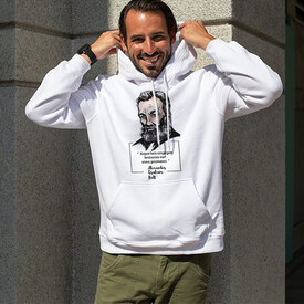 Esprili Graham Bell Tasarımlı Kapşonlu Sweatshirt - Thumbnail