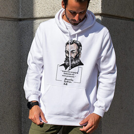 Esprili Graham Bell Tasarımlı Kapşonlu Sweatshirt - Thumbnail