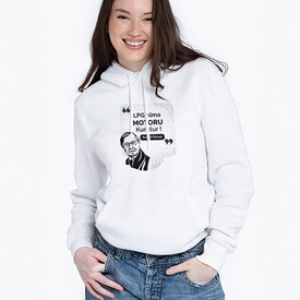  - Esprili Rudolf Diesel Tasarımlı Kapşonlu Kadın Sweatshirt