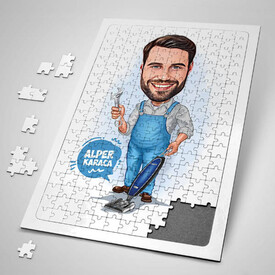  - Evcil Erkek Karikatürlü Puzzle