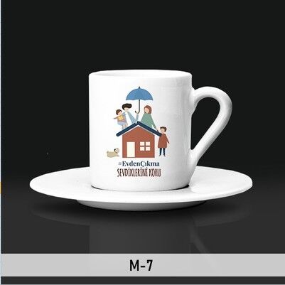 EvdeKal Tasarımlı Kahve Fincanları - Thumbnail