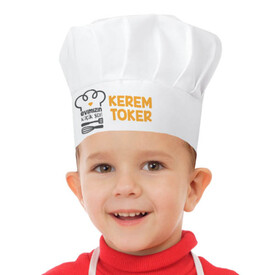 Evimizin Küçük Şefi Şapkalı Mutfak Önlüğü - Thumbnail