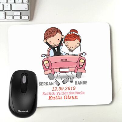  - Evlendik Mutluyuz Kişiye Özel Mousepad