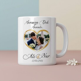  - Evlilik Yıldönümü Hediyesi Kupa Bardak