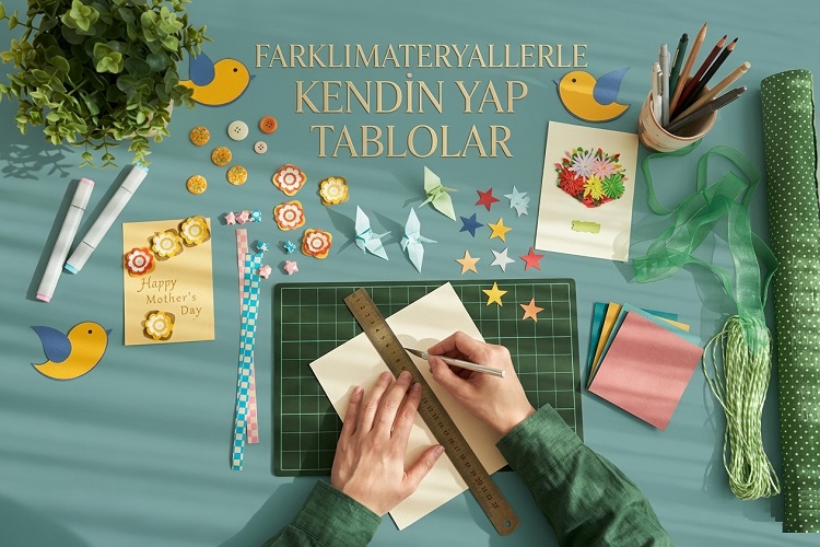 Farklı Metaryallerle Kendin Yap Tablolar