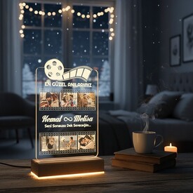  - Film Şeridi Kişiye Özel 3d Led Lamba