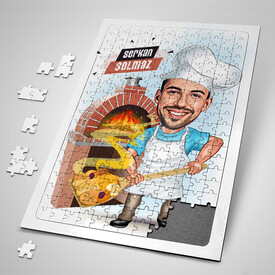  - Fırıncı Erkek Karikatürlü Puzzle