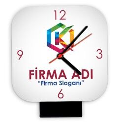  - Firmalara Özel Logo Baskılı Masa Saati