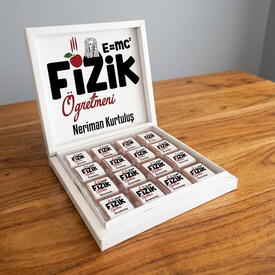Fizik Öğretmenine Hediye Çikolata Kutusu - Thumbnail