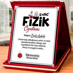 Fizik Öğretmenine Hediye Plaket - Thumbnail