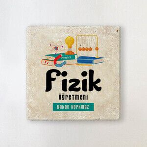  - Fizik Öğretmenlerine Özel İsimli Bardak Altlığı