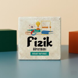  - Fizik Öğretmenlerine Özel İsimli Bardak Altlığı