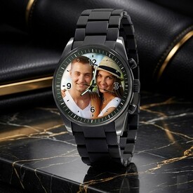  - Fotoğraf Baskılı Erkek Kol Saati