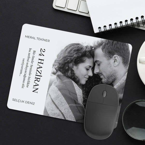 Fotoğraflı Sevgiliye Hediye Aşk Mousepad