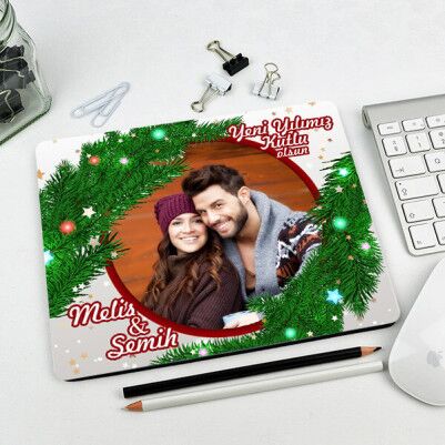  - Fotoğraflı Yılbaşına Özel Mouse Pad