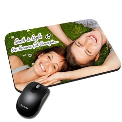 Fotoğraflı İsim ve Mesaj Baskılı Mouse Pad - Thumbnail