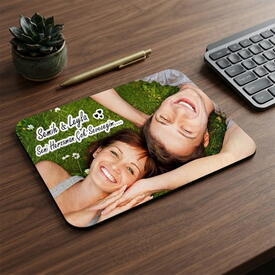  - Fotoğraflı İsim ve Mesaj Baskılı Mouse Pad
