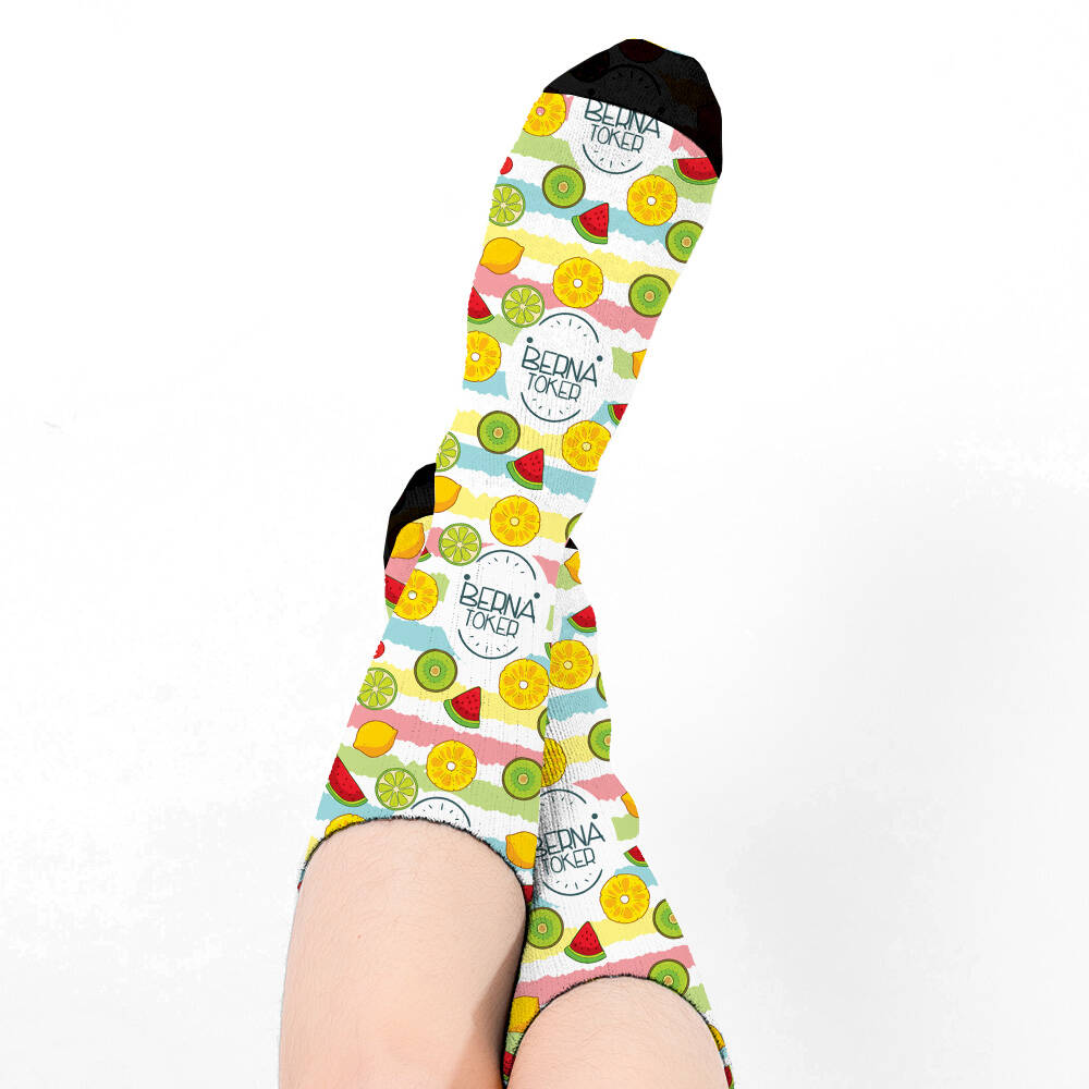 Fruits Tasarım Kadın Çorabı
