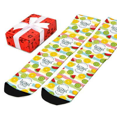 Fruits Tasarım Kadın Çorabı - Thumbnail