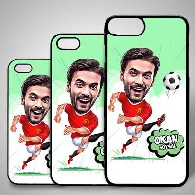  - Futbol Oyuncusu Karikatürlü Iphone Kapak