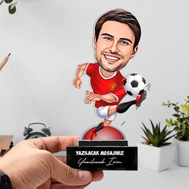 Futbolcu Karikatürlü Biblo - Thumbnail