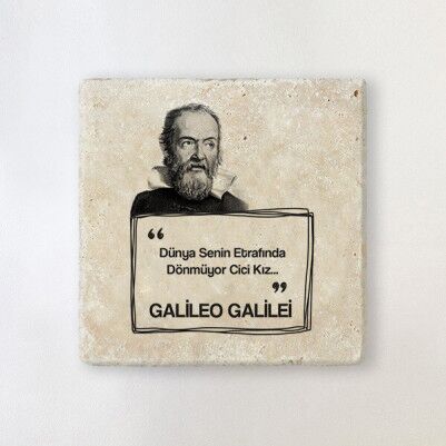  - Galileo Esprili Taş Bardak Altlığı