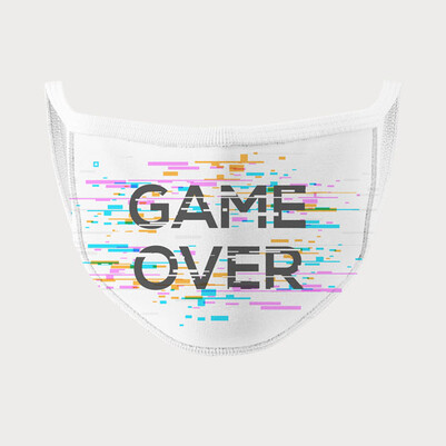 Game Over Tasarım Maske - Thumbnail
