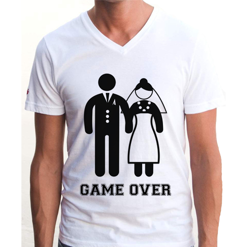 Game Over Yazılı Tişört
