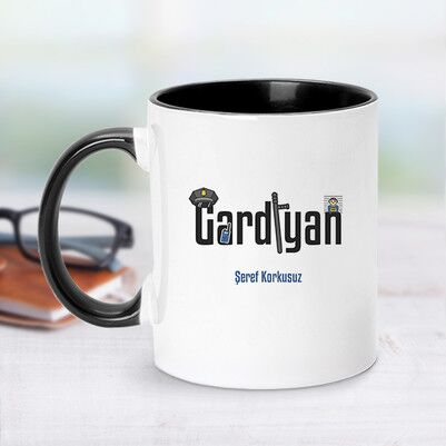  - Gardiyan İçin Siyah Kupa Bardak