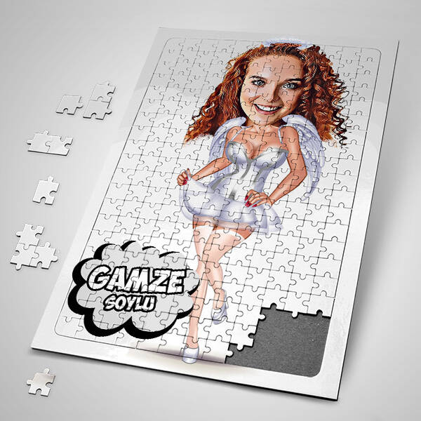Gelin Kız Karikatürlü Puzzle