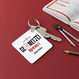  - Geometri Öğretmenine Hediye Anahtarlık