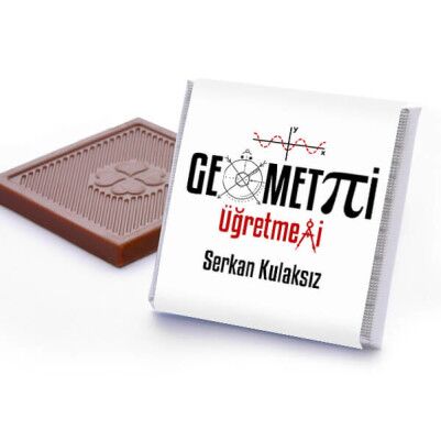 Geometri Öğretmenine Hediye Çikolata Kutusu - Thumbnail