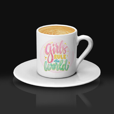 Girls Rul The World Kahve Fincanı - Thumbnail