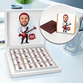  - Gitarist Karikatürlü Çikolata Kutusu