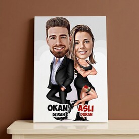  - Gizli Ajan Sevgililer Kanvas Tablo